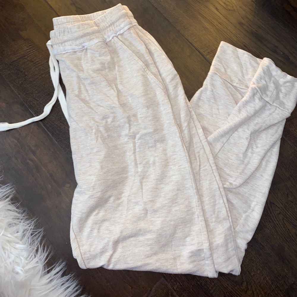 Beige colored joggers